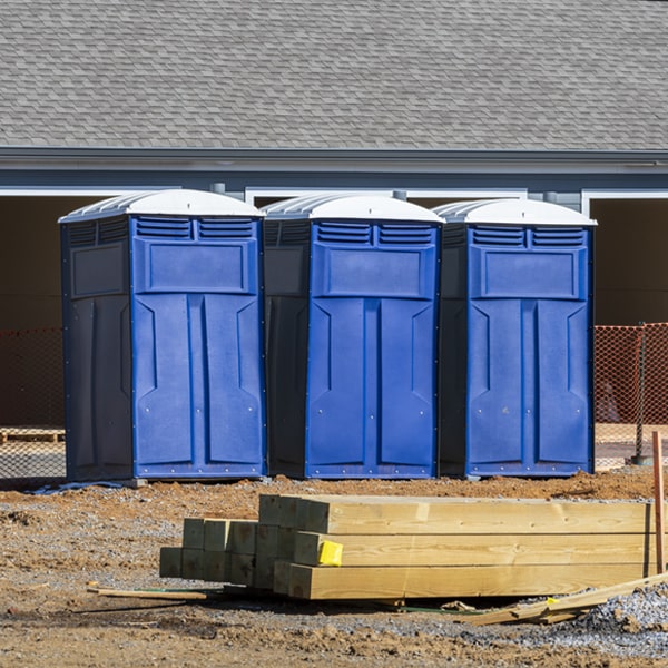 what is the expected delivery and pickup timeframe for the porta potties in Delanson